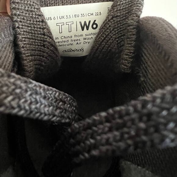 Allbirds Tree Toppers Lace Up Sneaker Shoes Women size 6 - Picture 8 of 10